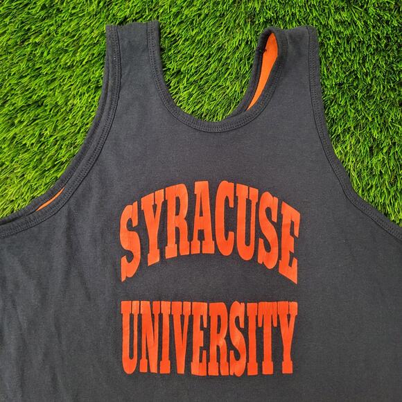 Vintage 70s Champion Syracuse University Tank-Top L 22x27 Reversible - Picture 8 of 16